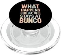 Lo Que Sucede en Bunco se Queda en Bunco PopSockets PopGrip para MagSafe