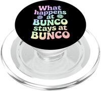 Lo Que Sucede en Bunco se Queda en Bunco PopSockets PopGrip para MagSafe