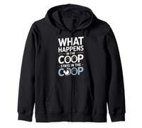 Lo Que Sucede en el Coop, se Queda en el gallinero Sudadera con Capucha