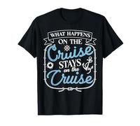 Lo Que Sucede en el Crucero se Queda Divertido en el Viaje del Crucero Camiseta