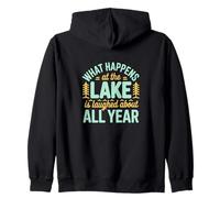 Lo Que Sucede en el Lago es un Recuerdo de Risa Sudadera con Capucha