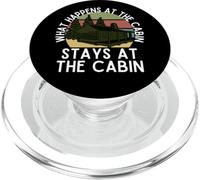 Lo Que Sucede en la cabaña se Queda en la cabaña PopSockets PopGrip para MagSafe