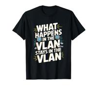 Lo Que Sucede en la VLAN permanece en la VLAN Funny VLAN Camiseta gráfica económica