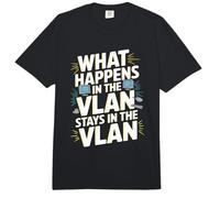 Lo Que Sucede en la VLAN permanece en la VLAN Funny VLAN Comfort Colors Adult Heavyweight T-Shirt