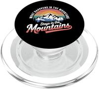 Lo Que Sucede en Las montañas se Queda en Las montañas PopSockets PopGrip para MagSafe