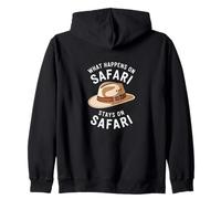 Lo que sucede en Safari se queda en Safari - Funny Travel Sudadera con Capucha