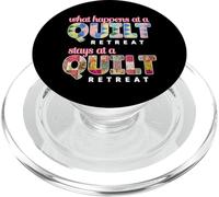 Lo Que Sucede en un retiro de edredones se Queda en un retiro de edredones PopSockets PopGrip para MagSafe