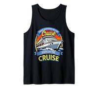 Lo Que sucedió en el Crucero se Queda Divertido en el Crucero Camiseta sin Mangas
