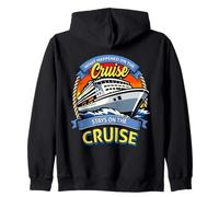 Lo Que sucedió en el Crucero se Queda Divertido en el Crucero Sudadera con Capucha