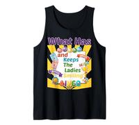 Lo Que Tiene Bolas y Mantiene a Las Damas Sonriendo Humor Bingo Camiseta sin Mangas