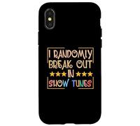 Lo Retro irrumpe al Azar en Las melodías de los espectáculos | Broadway Theater Carcasa para iPhone X/XS