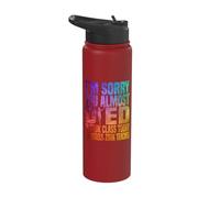 Lo siento, casi mueres en la clase de Zouk hoy Stainless Steel Insulated Water Bottle