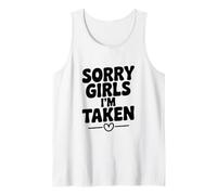 Lo Siento Chicas Estoy Tomado Relación Divertida Humor Camiseta sin Mangas
