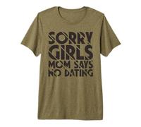 Lo Siento Chicas mamá Dice Que no Hay Citas Anuncio de Embarazo Camiseta Premium