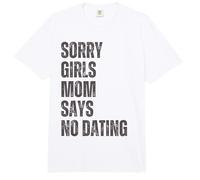 Lo Siento Chicas mamá Dice Que no Hay Citas Anuncio de Embarazo Comfort Colors Adult Heavyweight T-Shirt
