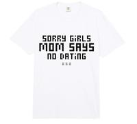 Lo Siento Chicas mamá Dice Que no Hay Citas Anuncio de Embarazo Comfort Colors Adult Heavyweight T-Shirt
