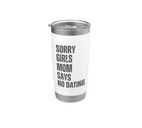 Lo siento chicas mamá dice que no hay citas anuncio de embarazo Vaso térmico de acero inoxidable de doble pared