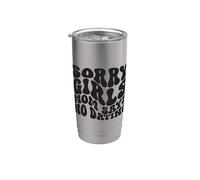 Lo siento chicas mamá dice que no hay citas anuncio de embarazo Vaso térmico de acero inoxidable de doble pared