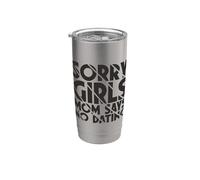 Lo siento chicas mamá dice que no hay citas anuncio de embarazo Vaso térmico de acero inoxidable de doble pared