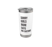 Lo siento chicas mamá dice que no hay citas anuncio de embarazo Vaso térmico de acero inoxidable de doble pared