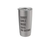 Lo siento chicas mamá dice que no hay citas anuncio de embarazo Vaso térmico de acero inoxidable de doble pared