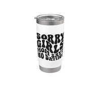 Lo siento chicas mamá dice que no hay citas anuncio de embarazo Vaso térmico de acero inoxidable de doble pared