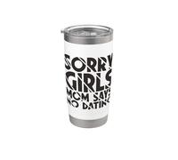 Lo siento chicas mamá dice que no hay citas anuncio de embarazo Vaso térmico de acero inoxidable de doble pared