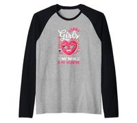 Lo Siento, Chicas, mi Madre es mi día de San Valentín, Divertido corazón para niños Camiseta Manga Raglan