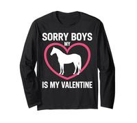 Lo Siento Chicos mi Caballo es mi Amor Ecuestre de San Valentín Manga Larga