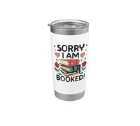 Lo siento, estoy reservado Leyendo Floral Bookish Bliss para lectores Vaso térmico de acero inoxidable de doble pared