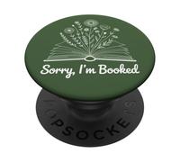 Lo Siento, Estoy Reservado Libro Floral Amor Lectura acogedora del ratón de Biblioteca PopSockets PopGrip Adhesivo