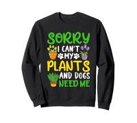 Lo siento, las plantas me necesitan tulipán colorido y suculentas Sudadera
