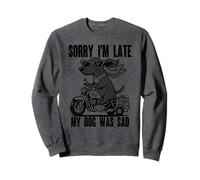 Lo siento, llego tarde, divertido amante de Dachshund Doxie Sudadera