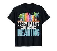 Lo Siento, llego Tarde, Estaba Leyendo Bibliófilo del ratón de Biblioteca Amante de los Libros Camiseta