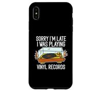 Lo siento, llego tarde, estaba tocando discos de vinilo Carcasa para iPhone XS Max