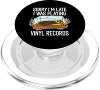 Lo siento, llego tarde, estaba tocando discos de vinilo PopSockets PopGrip para MagSafe