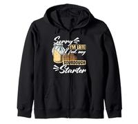 Lo Siento, llego Tarde, le di de Comer a mi pastelero de Masa Madre Sudadera con Capucha