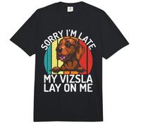 Lo Siento, llego Tarde, mi Vizsla yacía sobre mí Vizsla Comfort Colors Adult Heavyweight T-Shirt