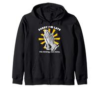 Lo Siento, llego Tarde, su Tiempo, no el mío Funny Christian Pop Art Sudadera con Capucha