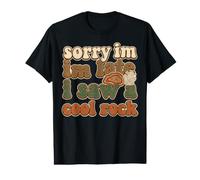 Lo Siento, llego Tarde, Vi a un coleccionista de Rock Genial Geología Retro Camiseta gráfica económica