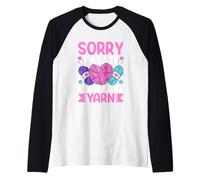 Lo siento, llego tarde, vi algo de humor de hilo Camiseta Manga Raglan