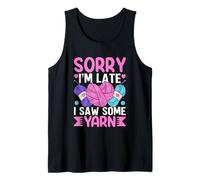 Lo siento, llego tarde, vi algo de humor de hilo Camiseta sin Mangas
