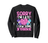 Lo siento, llego tarde, vi algo de humor de hilo Sudadera