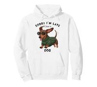 Lo Siento, llego Tarde, Vi un Perro Lindo Salchicha Perro Salchicha Salchicha Sudadera con Capucha