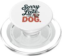 Lo Siento, llego Tarde, Vi una ilustración de Perro PopSockets PopGrip para MagSafe
