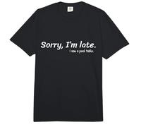 Lo Siento, llego Tarde, Vi una Mesa de Billar Divertido Jugador de Billar Comfort Colors Adult Heavyweight T-Shirt