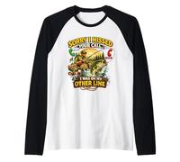Lo Siento, me perdí Llamada Pesca Broma Angler Humor Camiseta Manga Raglan