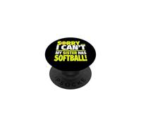 Lo Siento, mi Hermana Tiene softbol - Hermano Divertido de softbol PopSockets PopGrip Adhesivo
