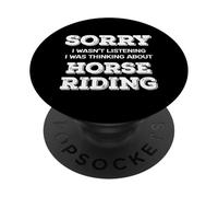 Lo Siento No Escuchar Equitación Ecuestre PopSockets PopGrip Adhesivo