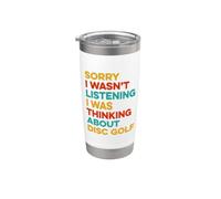 Lo siento, no estaba escuchando, estaba pensando en Disc Golf Vaso térmico de acero inoxidable de doble pared